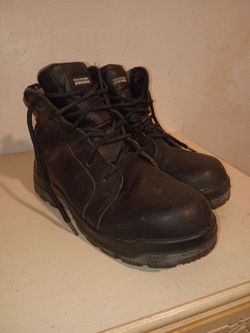 Steel toe work boots