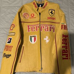 Leather Jacket Ferrari
