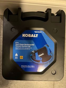 Kobalt 8-in Dual-Power Rechargeable Vacuum Suction Cup