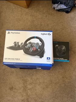 Brand new logitech steering wheel and shifter
