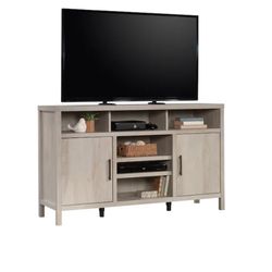 Allen + Roth Mennell TV Stand Light Chestnut Brand New