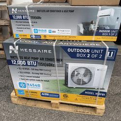Hessaire 12,000 BTU Air Conditioner Mini Split Ac A/C