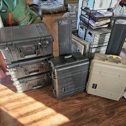 Pelican Waterproof Hard Case With Handle and Wheels