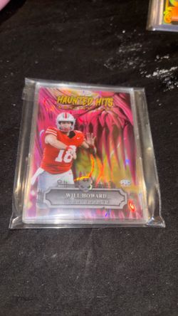 Will Howard 4/4 short print wildcard haunted hits pre rookie card
