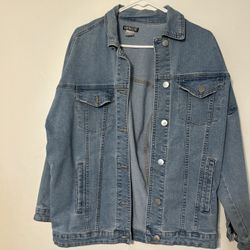 Venus Light Wash Denim Jacket - XS