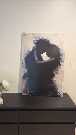 Canvas abstract couple picture