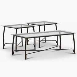 Brand new bundle of 3 glass tables  From CITY FURNITURE Need to be Assembled  Pick up port orange