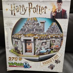 Harry Potter Hagrid's Hut Wrebbit 3D Puzzle