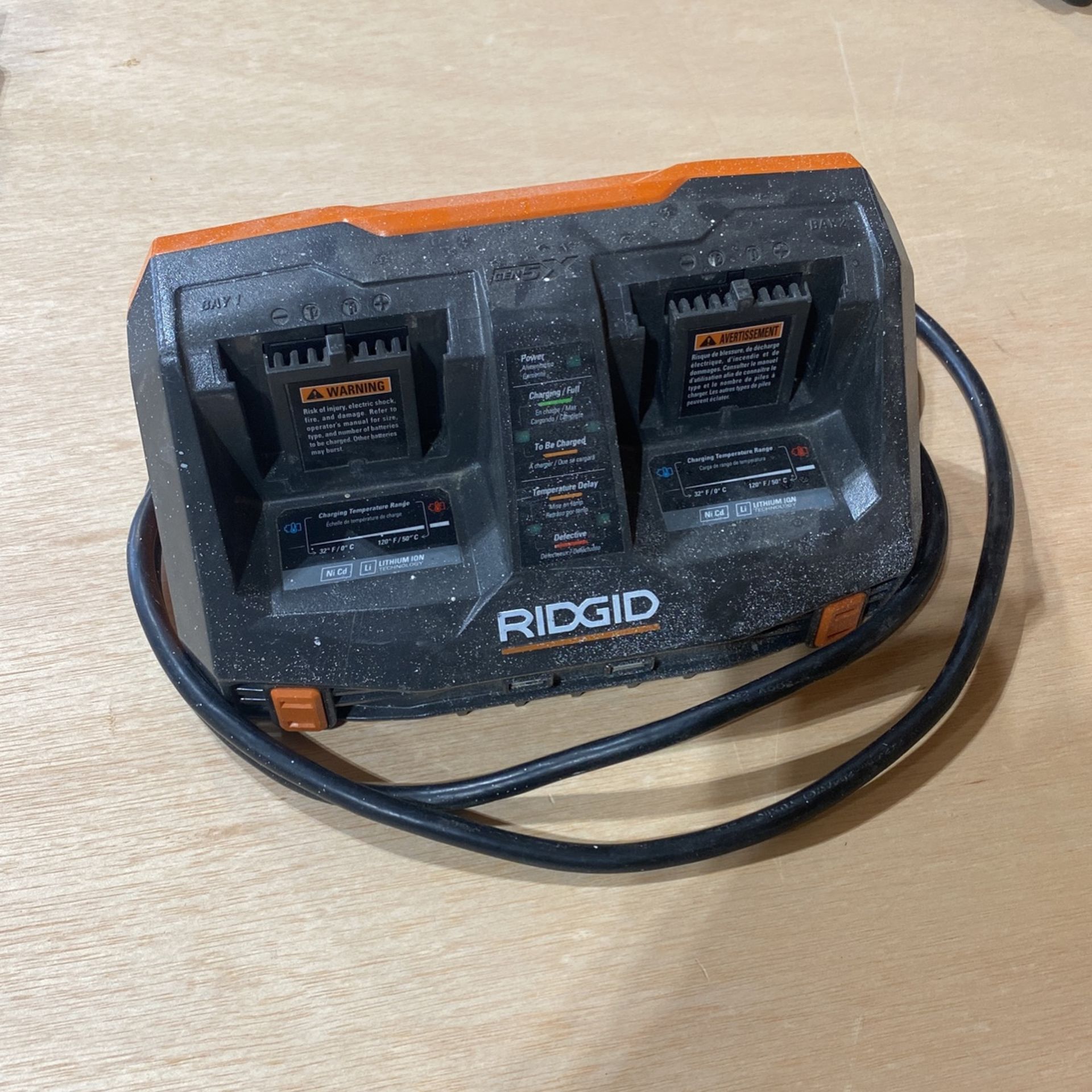 Ridgid Dual Battery Charger