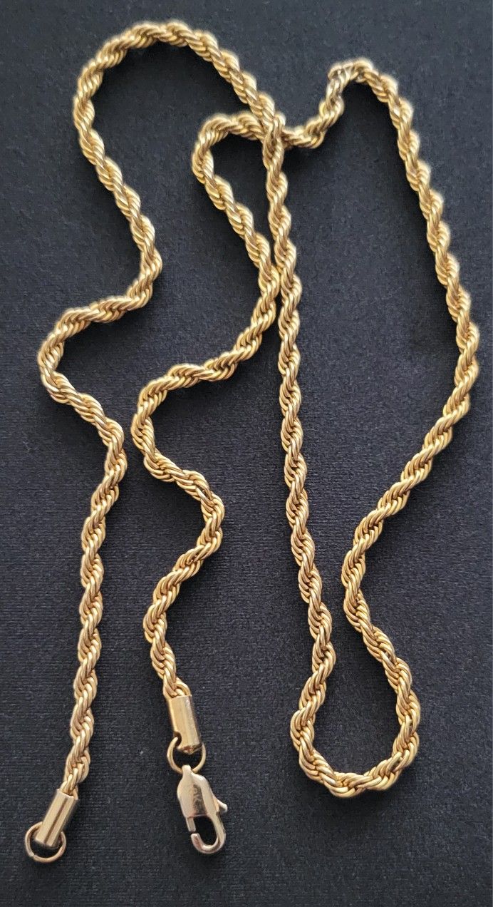 Necklace 18k Plated 27 inch