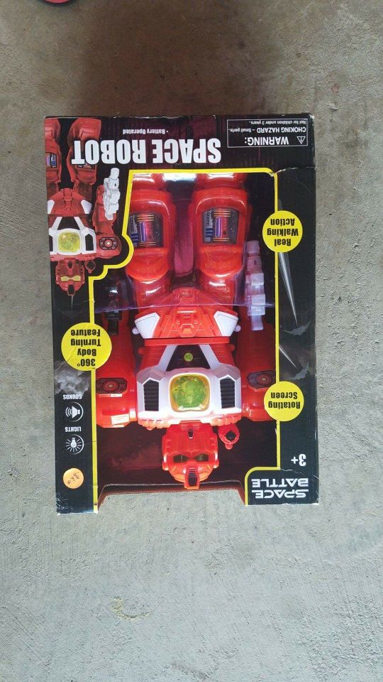 Brand new in box robot toy