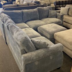New Grey 3 Piece Sectional Sofa Set — Can Deliver 🚚