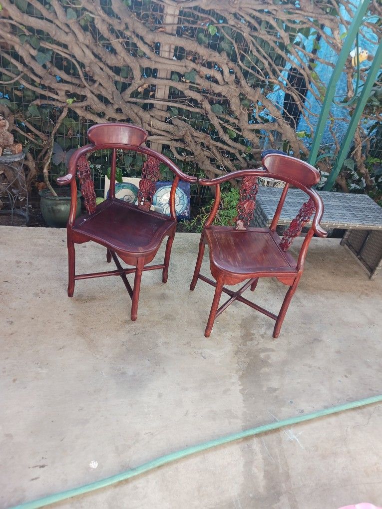 Set Of Antique Corner Chairs