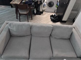 Heather grey couch