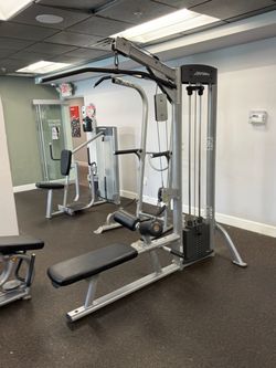 Lifefitness lat pull low row