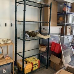 Green Metal Bookshelf