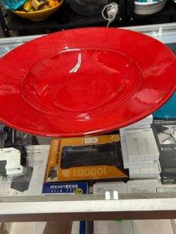 Red Plate From Italy