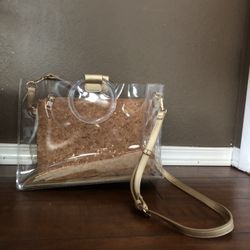 Madison West Clear/Cork Tote Bag 