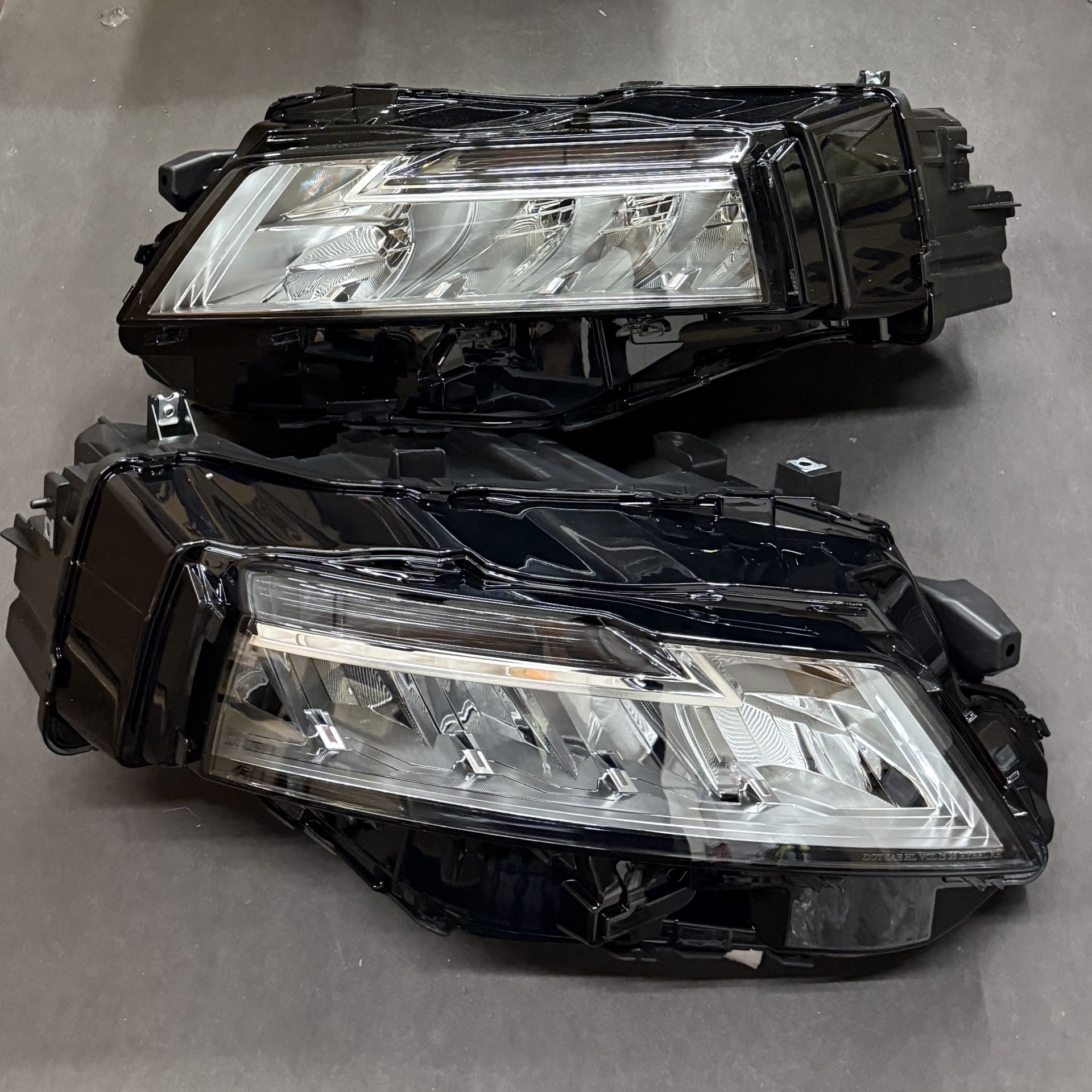 Pair Full LED Headlights Assembly 2021-2023 Nissan Rogue S Black Headlamp LH+RH Side