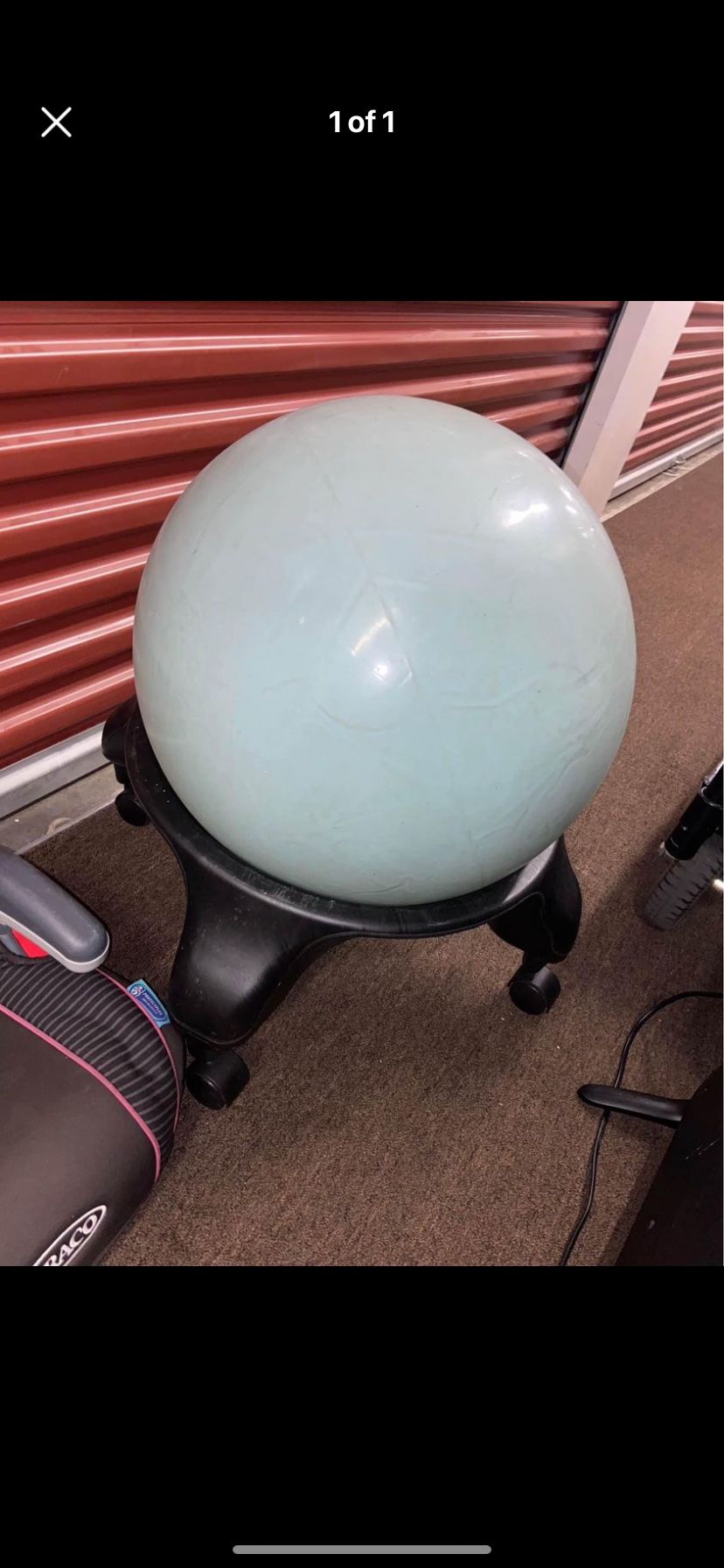 Exercise Ball With Wheels 