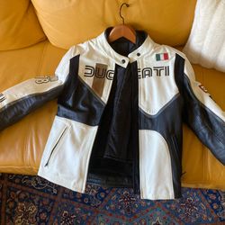 Ducati Motorcycle Jacket, Phantom Gloves, Arai Helmet