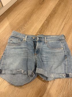 Light Wash Denim Cutoff Shorts