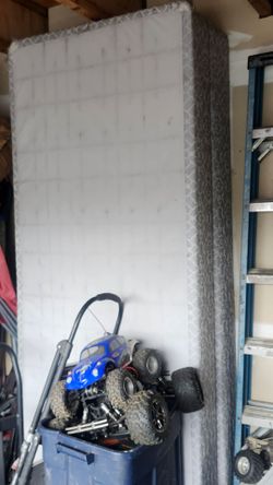 Free Cali king box springs with foldable metal bed frame