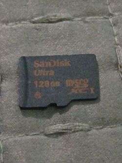 128gb Micro SD Card Official  SanDisk Ultra Class 10 fully working and tested like new - Works with phones, Nintendo Switch, computers, etc