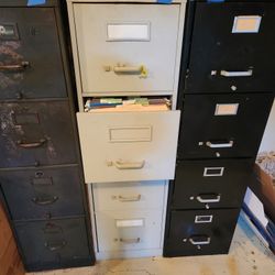 File Cabinets - Three 4 Drawers  FREE