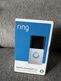 Ring Battery Doorbell Plus – Brand New! $100