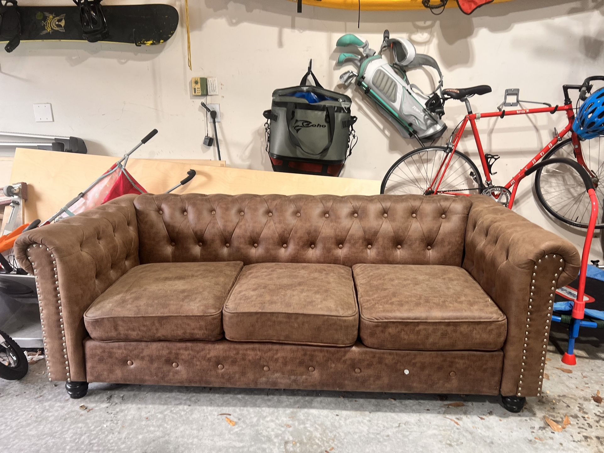 Excellent, Vegan Leather Couch