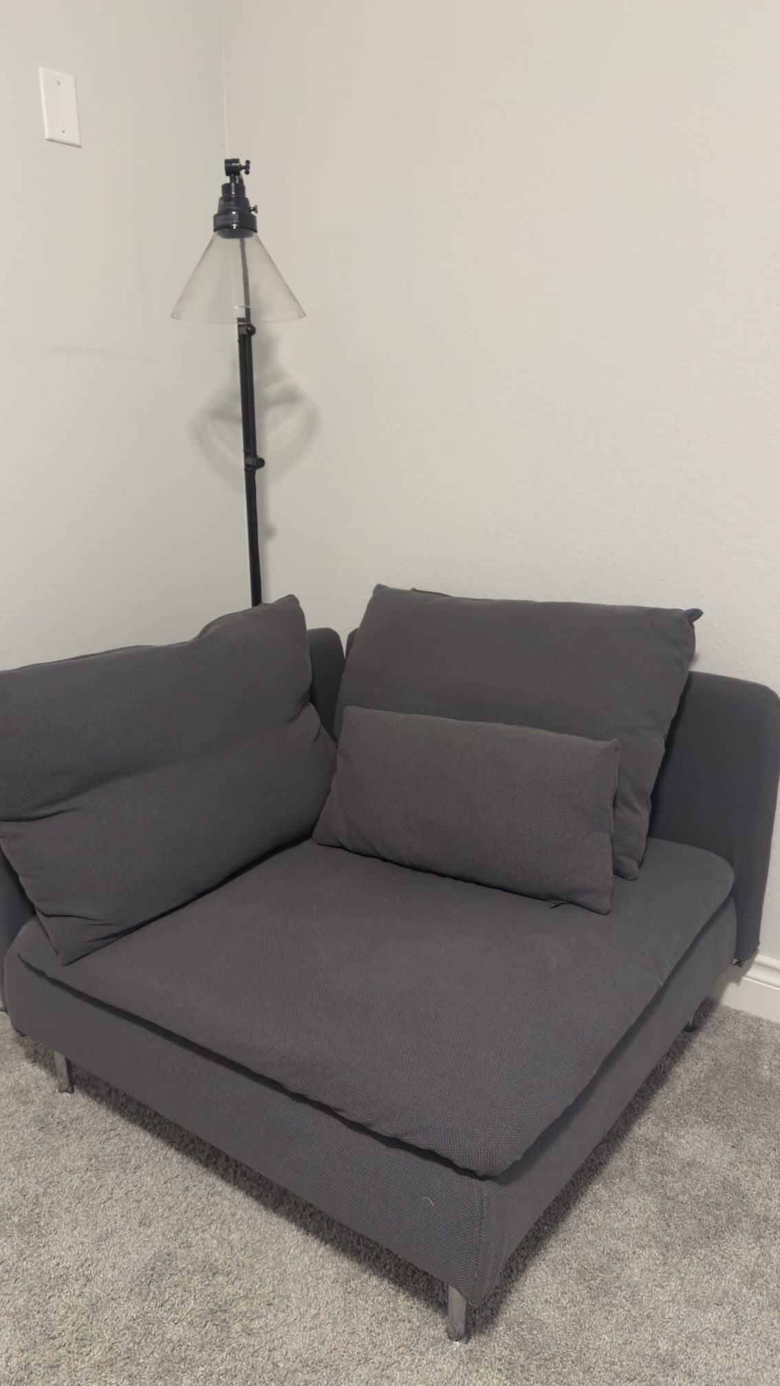 Sectional Gray Couch Seat