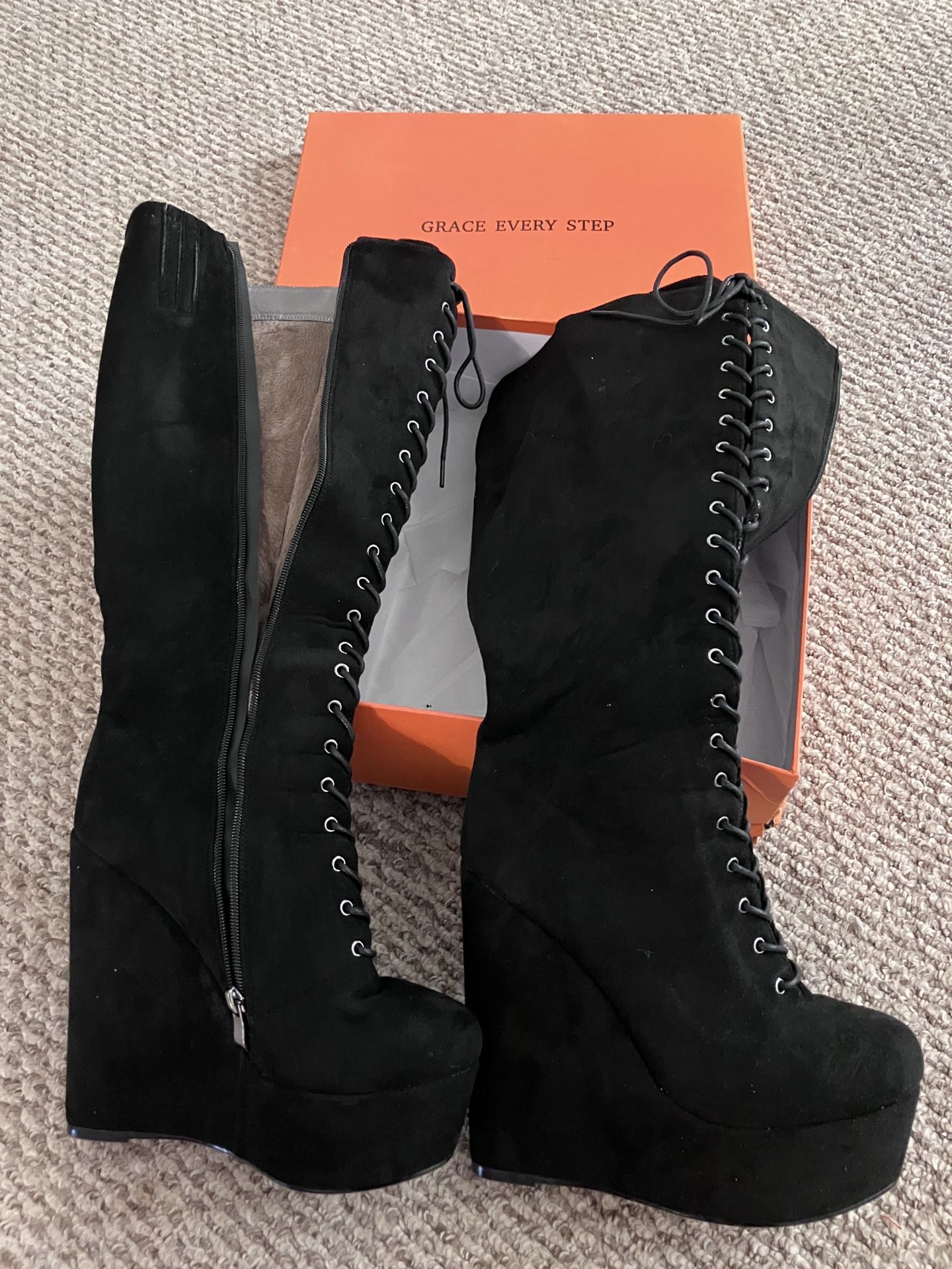 Knee High Black Boots