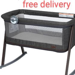 NEW baby cradle with play yard playpen stationary bassinet or cradle NUEVA CUNA moises con corralito