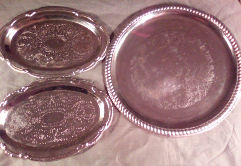 Silver Serving Trays