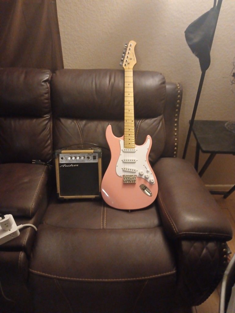 Archer 15 Watt Amp And Archer Electric Guitar