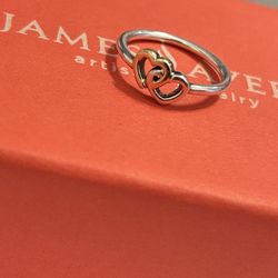 silver,gold ring ,size 5.5