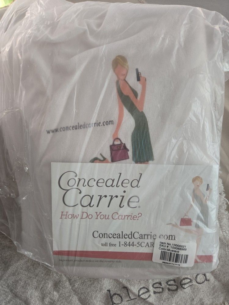 Concealed Carrie/ Black Crocodile Purse