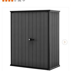 Keter Cortina Alto 2.4 ft. W x 4.5 ft. D Durable Resin 