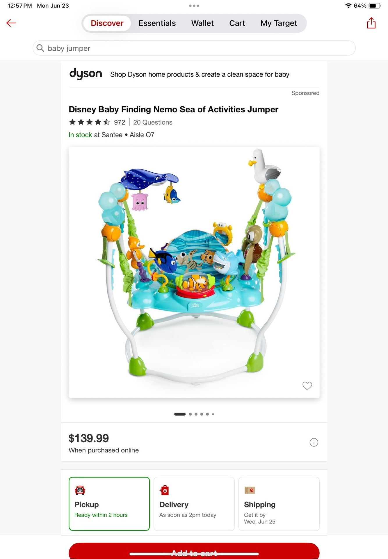 Finding Nemo Baby Jumper