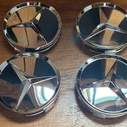 Mercedes Benz Center Cap Chrome OEM Size