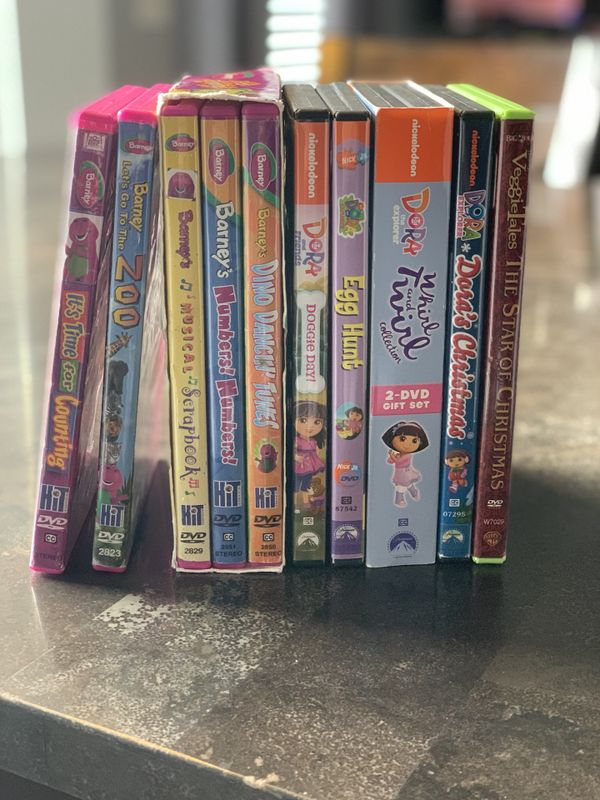 Kids DVD’s Barney, Dora and VeggieTales for Sale in Round Lake Heights ...