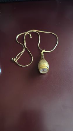 Chianti Bottle Charm Necklace Watch