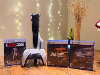 PS5 Disc 1 TB  Bundle with Controller and 3 Games
