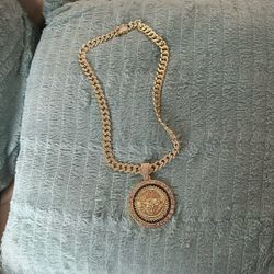 Gold Plated Chain Heavy  New Never Change Color Or Turn Your Neck Green 