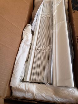 FAUX WOOD GRAIN REAL WOOD Custom ordered cheaper than off the shelf and twice the Quality. PURE WHITE I HAVE (2)W 22"×46 7/8 L (2) W16"× 70 3/8 L