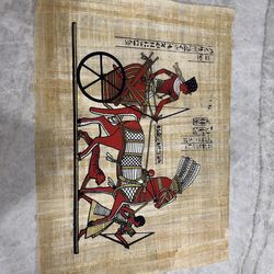 Hand Painted Egyptian Papyrus