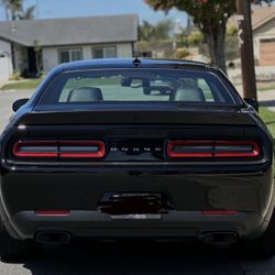 2023 Dodge Challenger Hellcat Widebody OEM Spoiler / Wing With Satin Black SRT Hellcat Emblem