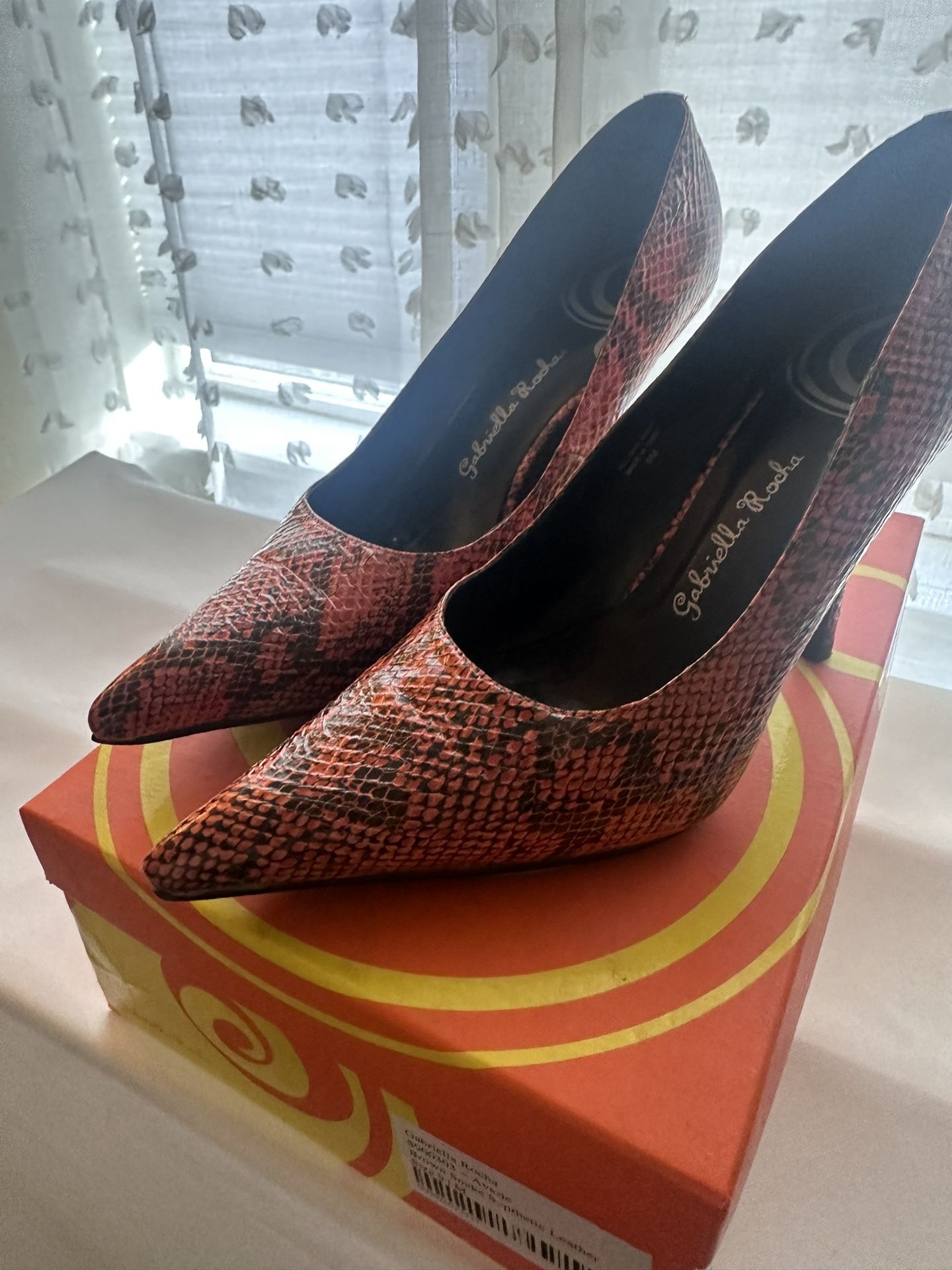 Gabriella Rocha Snake Print Heels – Size 9