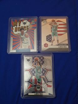 LaMelo Ball NBA Trading Card Lot of 3